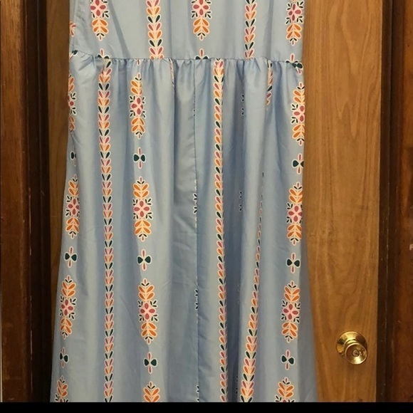 Miss Look Dress Women’s Size XXL Blue VNeck Sleeveless‎ Maxi Lightweight - Picture 8 of 15